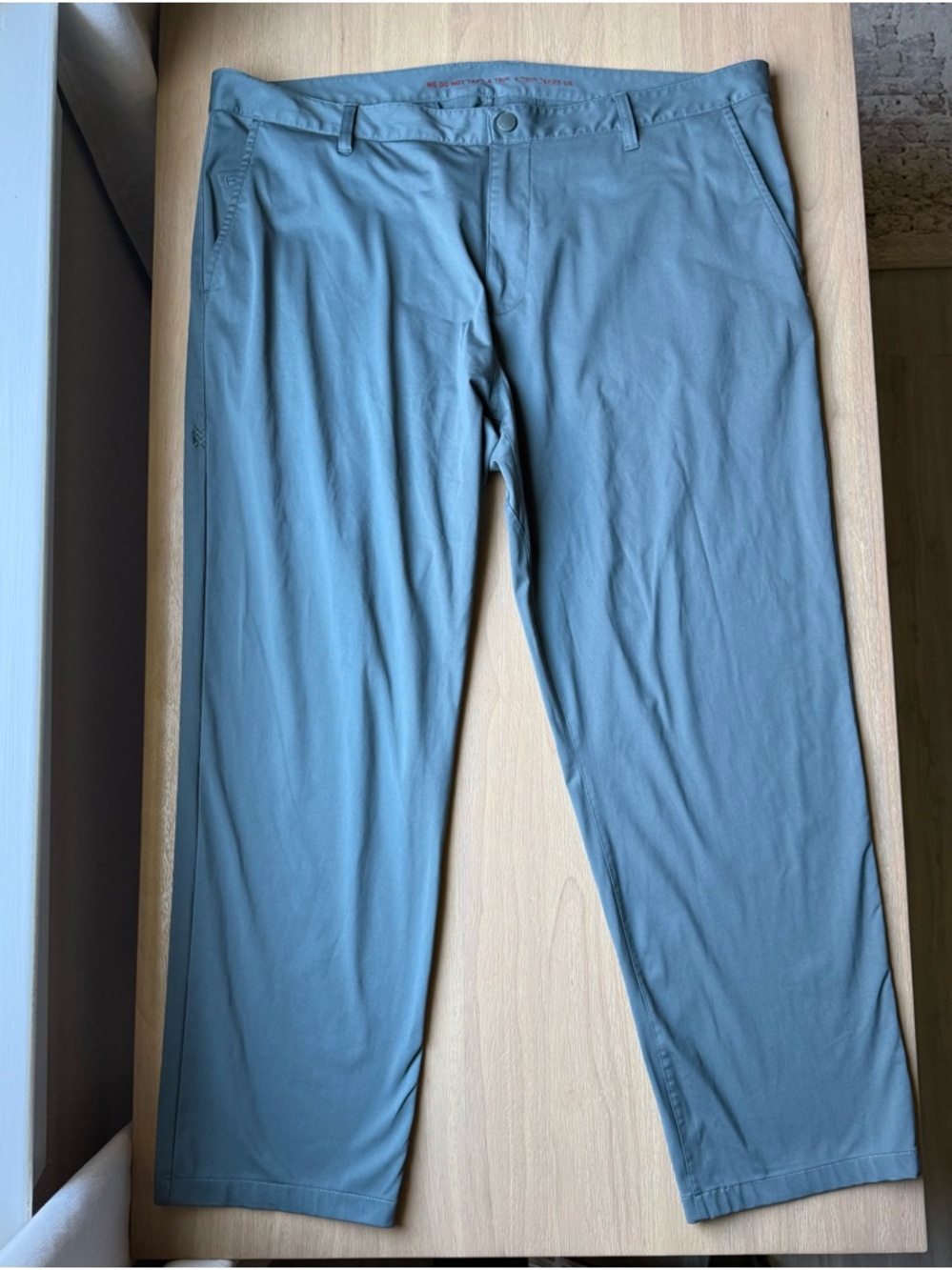 Rhone Commuter Pants Men's 40 Slate Blue Performance Golf Chino Travel